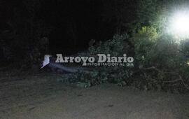 Calle cortada. La circulación vehicular permaneció interrumpida por las algunas horas a la altura de Aníbal Maffei y Alvarado.