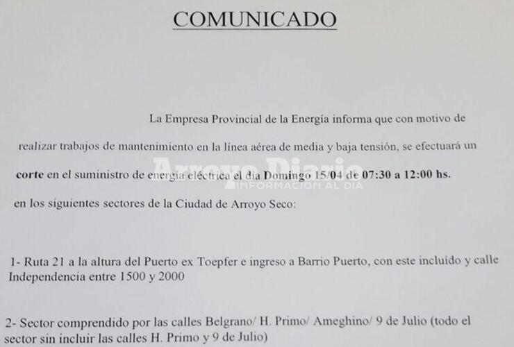 El Comunicado. El parte oficial emitido en la mañana de este viernes por la agencia local.