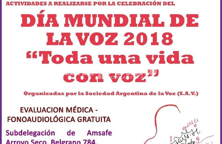 Imagen de Evaluación médica - fonoaudiológica gratuita en AMSAFE Arroyo Seco
