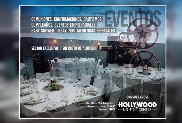 Imagen de Celebrá tu evento en Hollywood sin costo de alquiler