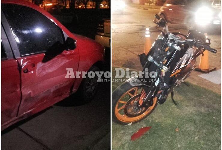 Imagen de Joven motociclista resultó herido tras accidente