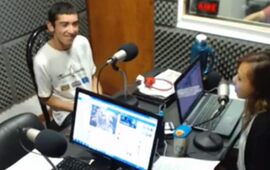 En la radio. Esta mañana "Panchito" en los estudios de Radio Extremo 106.9