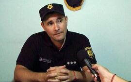 Marcelo Aranda, sub jefe del Comando Radioel&eacute;ctrico de Arroyo Seco. Foto: Canal 2