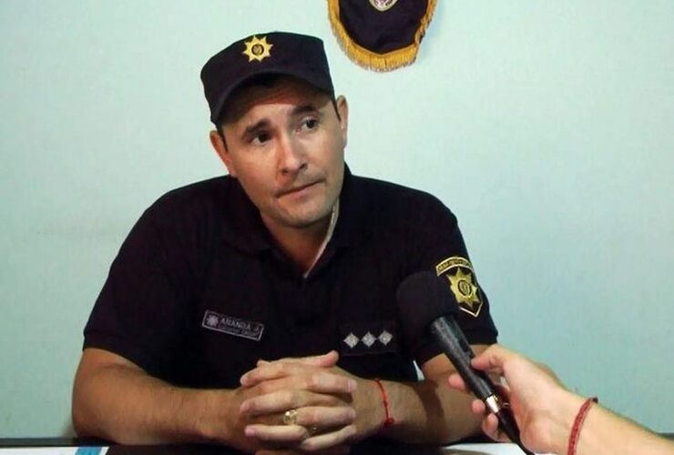 Marcelo Aranda, sub jefe del Comando Radioeléctrico de Arroyo Seco. Foto: Canal 2