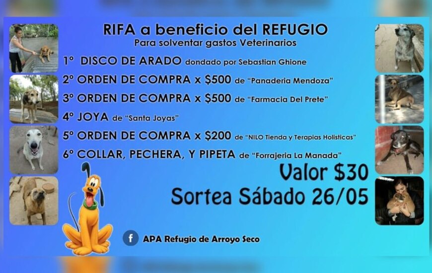 Imagen de Con tan solo 30 pesos podés colaborar con el refugio