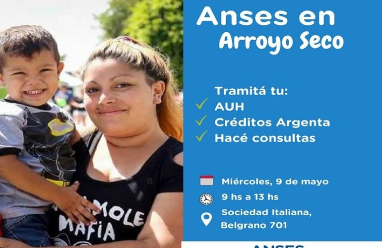 Imagen de ANSES atenderá en Arroyo Seco
