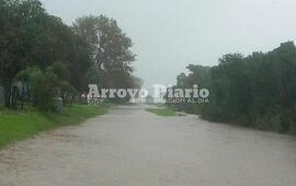 Así estaba el camino del Paraje El Ombú en el día de ayer.
