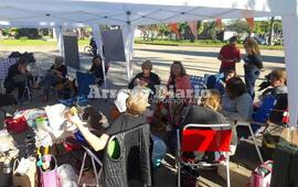 Imagen de Las �Reinas Tejedoras� de jornada en Fighiera