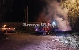 Imagen de Incendio de volquete con basura