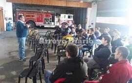 Jornadas intensivas. Los bomberos se siguen capacitando y tendrán un fin de semana de puro aprendizaje y perfeccionamiento.