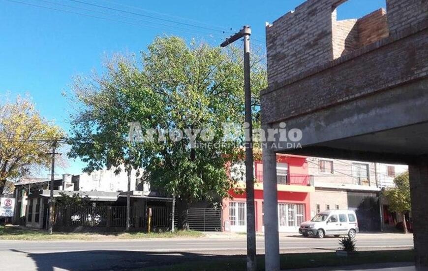 El lugar. La c&aacute;mara que robaron estaba amarrada al poste que se ve en la foto.