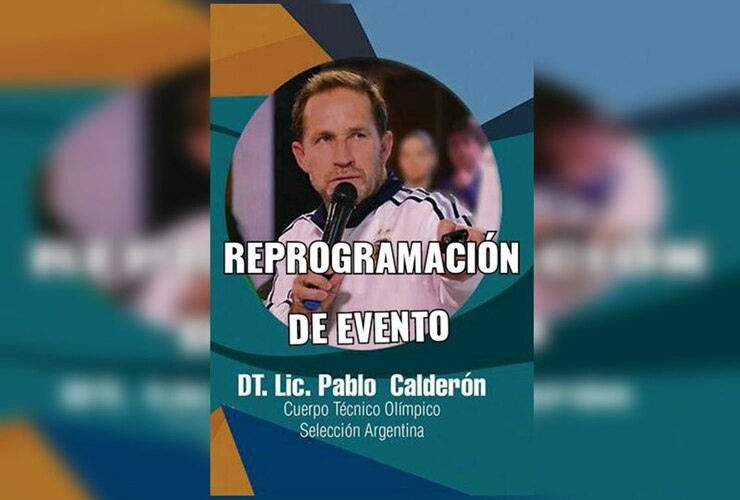 Imagen de Evento con Pablo Calderón postergado