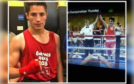 Imagen de Mirco Cuello ganó otro combate y es Finalista