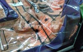 Desconcierto. No se sabe por ahora quién fue el responsable del daño al local.