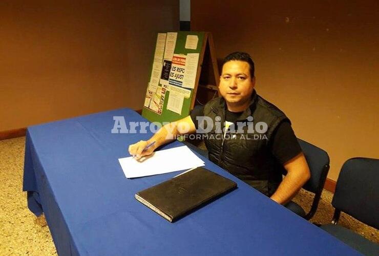 Juan Andrés Díaz es empleado municipal y trabaja para el área de Bromatología.