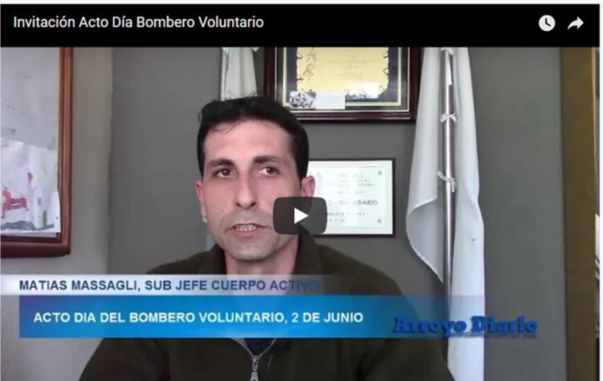 Imagen de Invitación Acto Día del Bombero Voluntario