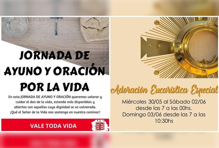 Imagen de La Parroquia invita a un ayuno y oración por la vida