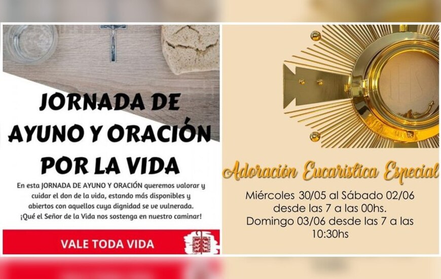 Imagen de La Parroquia invita a un ayuno y oración por la vida