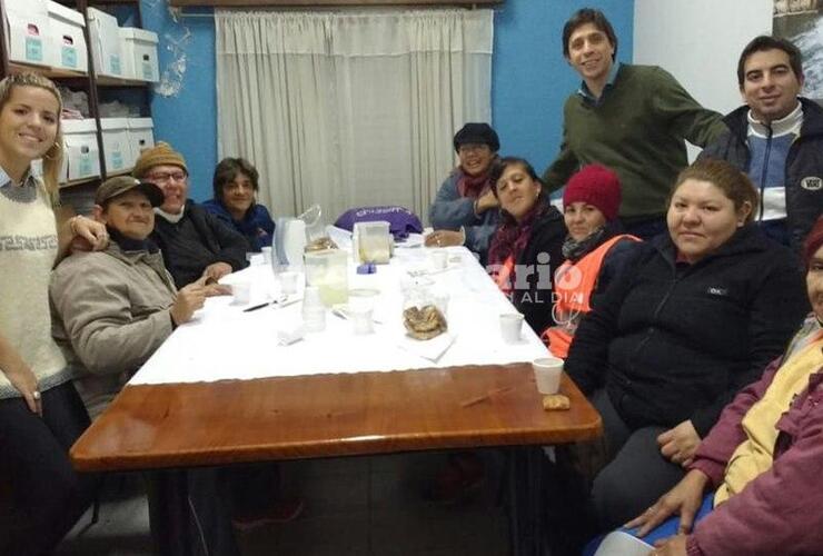 Imagen de Reunión con personal de barrido público de la Comuna