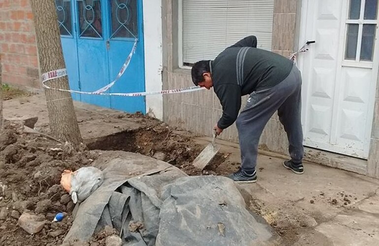 Una de las imágenes que publicó la vecina este mediodía en la red social facebook.