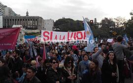 Imagen de M&aacute;s de 40 mil personas en la marcha en contra del aborto
