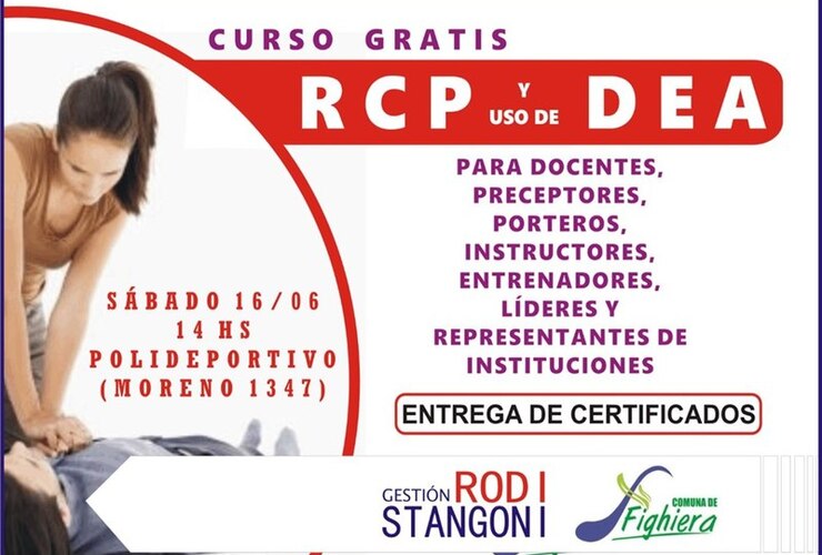 Imagen de Curso gratis de RCP y uso del Desfibrilador Externo Automático (DEA)