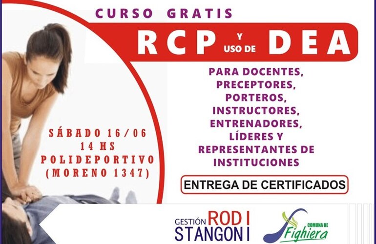 Imagen de Curso gratis de RCP y uso del Desfibrilador Externo Automático (DEA)