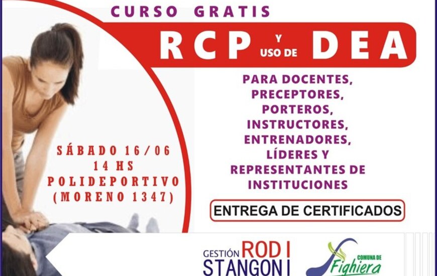Imagen de Curso gratis de RCP y uso del Desfibrilador Externo Automático (DEA)