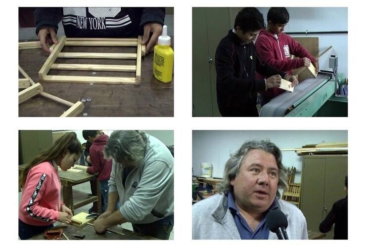 Imagen de Alumnos de la EETP Nº 650 construyen atriles para personas No Videntes