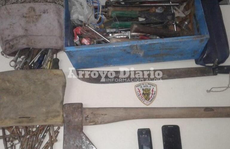 Lo robado, recuperado. Los elementos sustra&iacute;dos del campo que fueron restituidos a su due&ntilde;a.