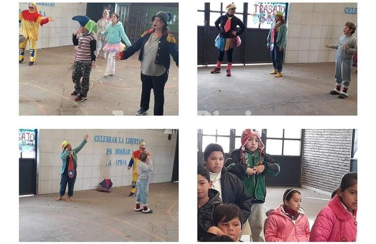 Imagen de La Escuela N° 6.036 recibió visitas especiales y los niños más que felices