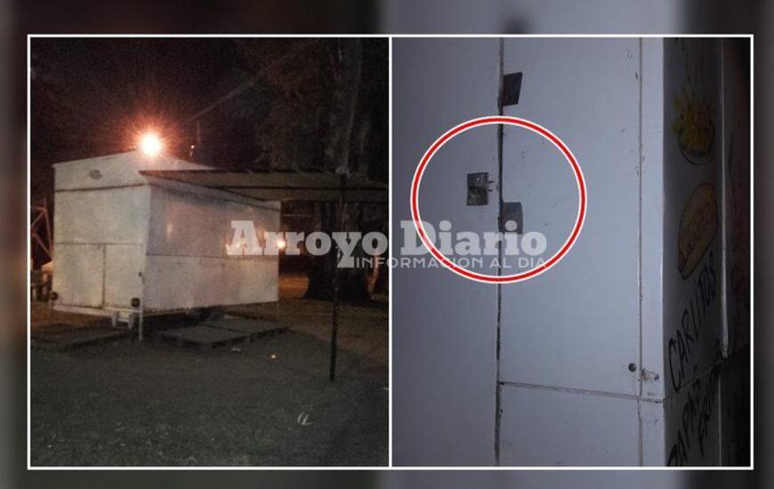 Estructuras dañadas. Además de llevarles las garrafas, los carros fueron brutalmente barreteados.