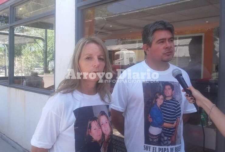 Familiares durante una de las tantas protestas frente a Tribunales.