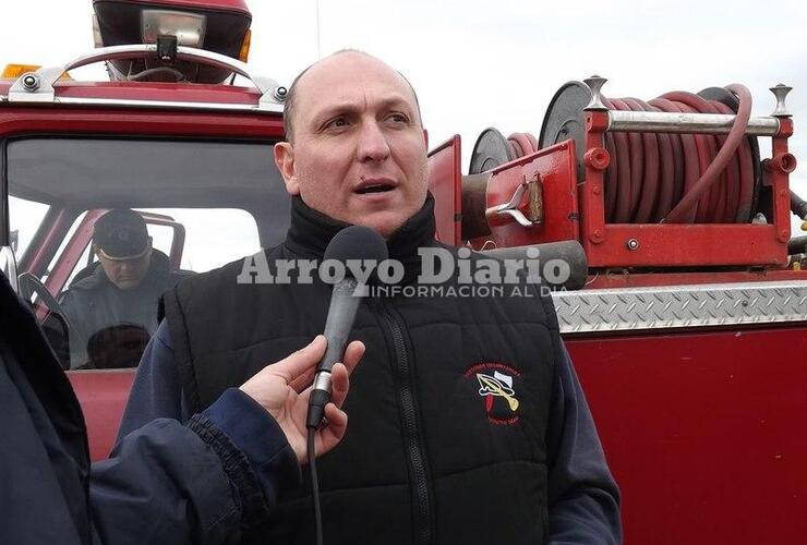 Alexis Sciacca, Jefe Cuerpo Activo Bomberos Voluntarios Arroyo Seco.