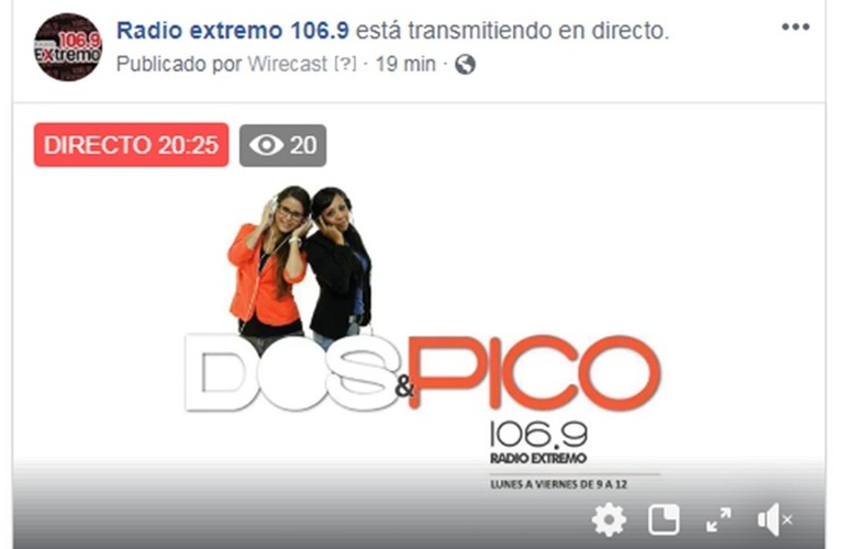 Imagen de Emisión EN VIVO, Dos & Pico Radio Extremo 106.9