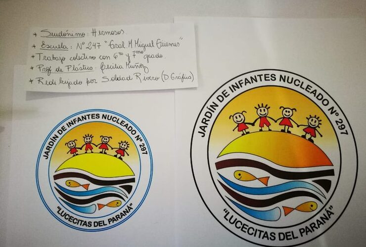 Imagen de Se sigue construyendo identidad: El jard&iacute;n 297 tiene nuevo logo