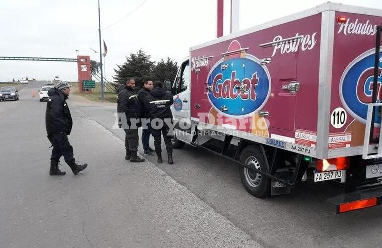 En el acceso. Uno de los lugares seleccionados para los controles de esta semana.