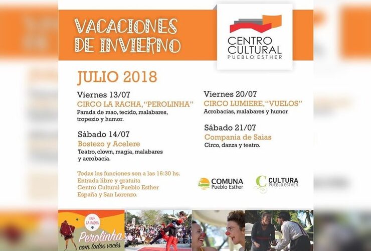 Imagen de Pueblo Esther: Vacaciones de invierno en el Centro Cultural