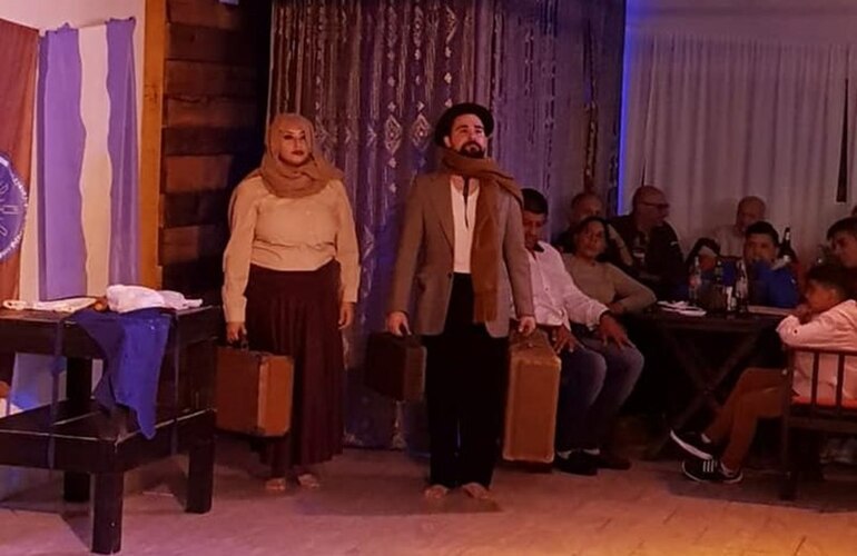 Juntos. Maxi y Jesi anoche durante la presentaci&oacute;n. Foto: FB