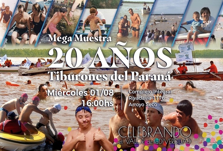 Imagen de Se inaugura la MEGA-MUESTRA por los  20 años de "Tiburones del Paraná"