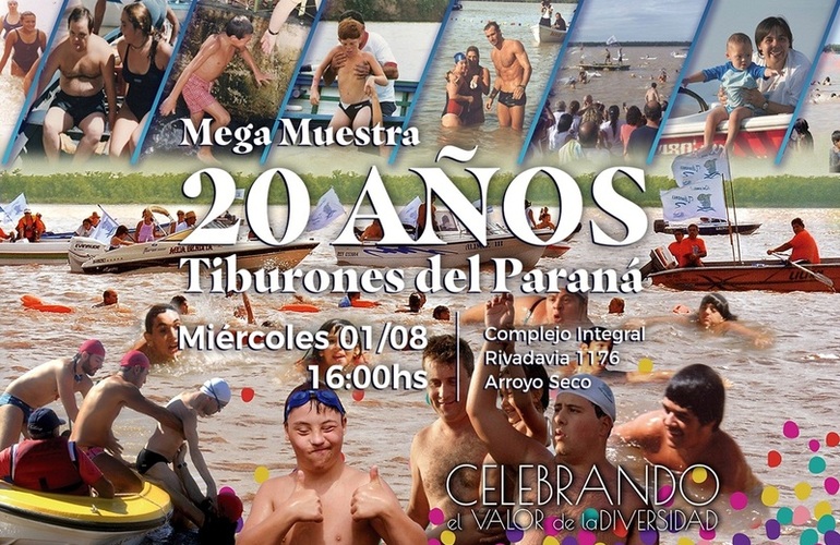 Imagen de Se inaugura la MEGA-MUESTRA por los  20 años de "Tiburones del Paraná"