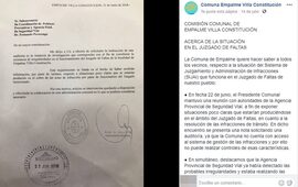 La Comuna difundió el pedido de auditoría presentado ante la APSV. Foto: captura facebook Comuna