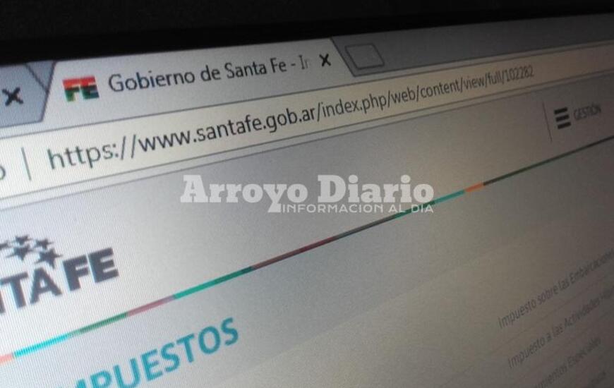 Por internet. Para ingresar a la página de API, www.api.santafe.gov.ar
