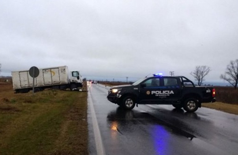 El choque se produjo sobre la ruta 34.Foto: Twitter @Belitaonline