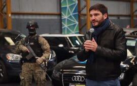 Pullaro durante el acto. Foto: captura de pantalla video