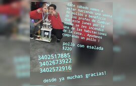 Imagen de Acción Solidaria: Pollada a beneficio de la familia que sufrió incendio