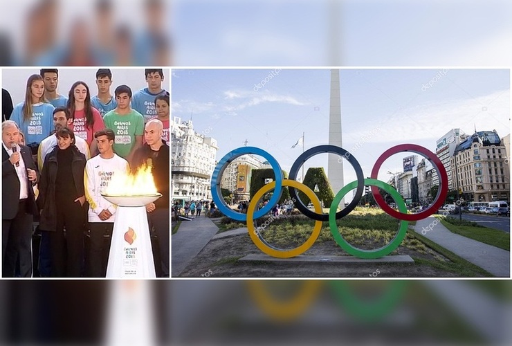 Mirco Cuello es Olímpico, presente en la jornada inaugural de la llegada de la Antorcha.