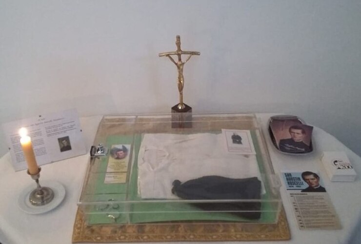 Fotos: Visita de las reliquias de San Agustín Roscelli al Seminario "Nuestra Señora de Guadalupe". FB