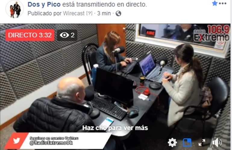 Imagen de Emisión EN VIVO, Dos & Pico Radio Extremo 106.9