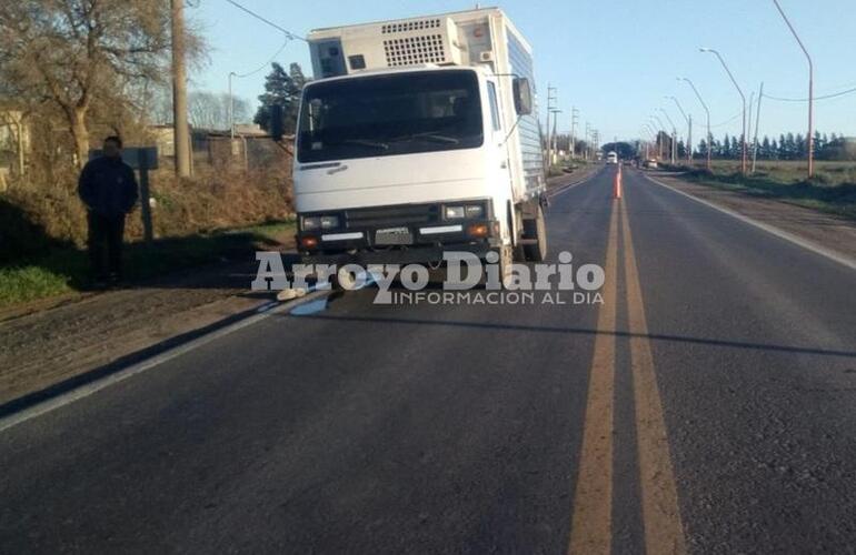 Imagen de Se rompió sobre la ruta